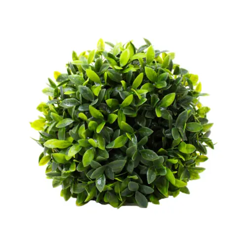 Esfera de follaje verde