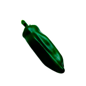Chile ancho verde de latex