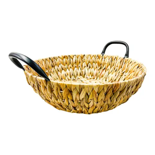Canasta redonda tejida