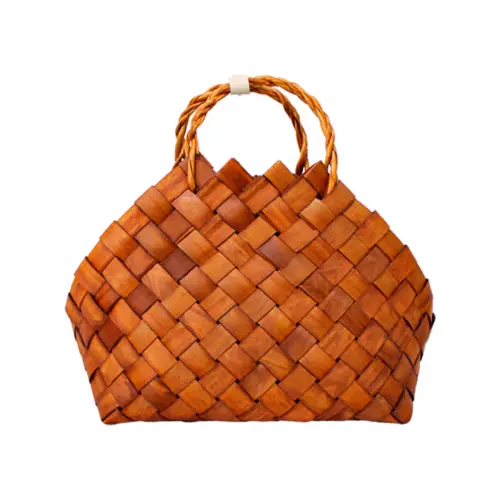 Bolsa tejida con asas