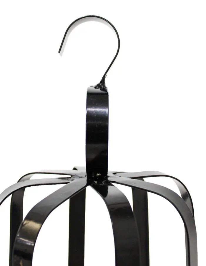 Juego de 3 linternas de metal negro con asa de 20x43/16x34.5/12x26cm - Image 4