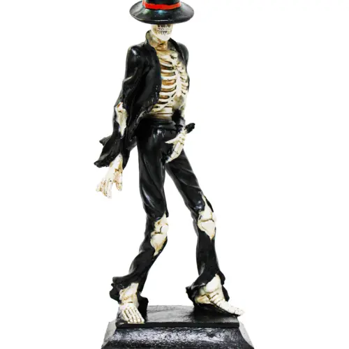 Esqueleto de poliresina bailando de 13.2×10.2×32.5cm