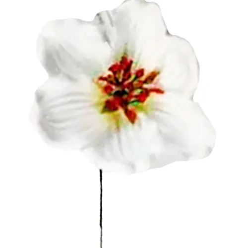 Pick de magnolia blanca de tela de 18x14cm