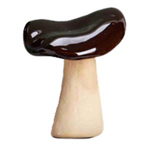 Seta de porcelana marron de 13x12x15cm