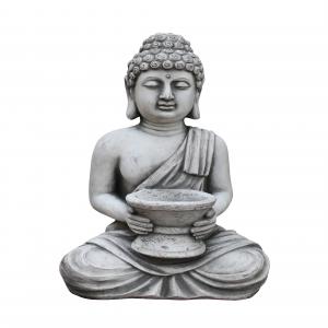 Buda sentado terminado piedra de 40x29x65.5cm