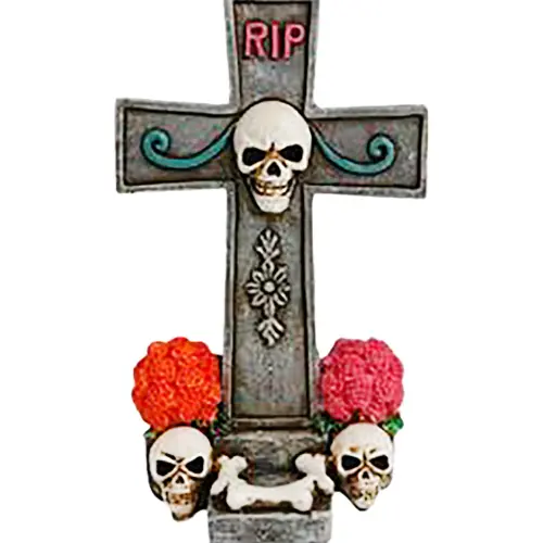 Cruz con calaveras