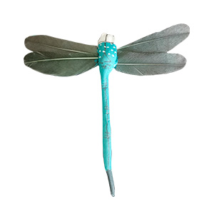 Libelula azul con pinza de 9.5cm