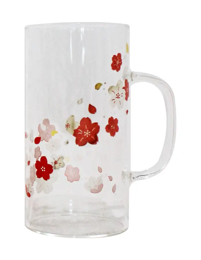 Juego de 3 tarros de vidrio transparentes con flores - Image 2