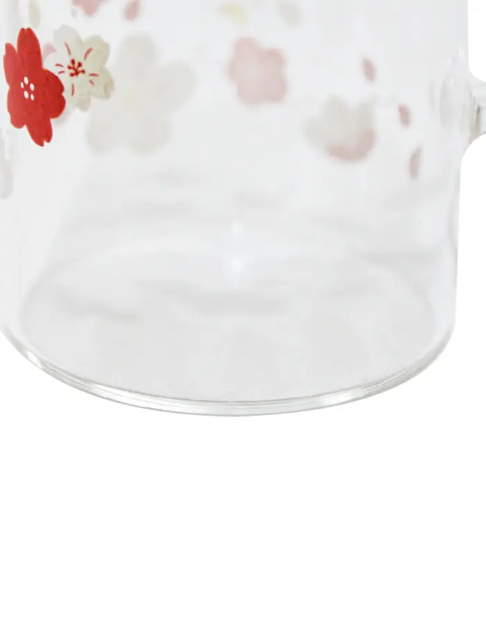 Juego de 3 tarros de vidrio transparentes con flores - Image 5