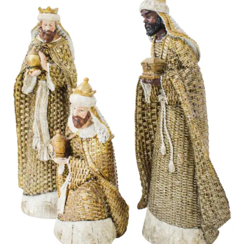 Reyes Magos de poliresina