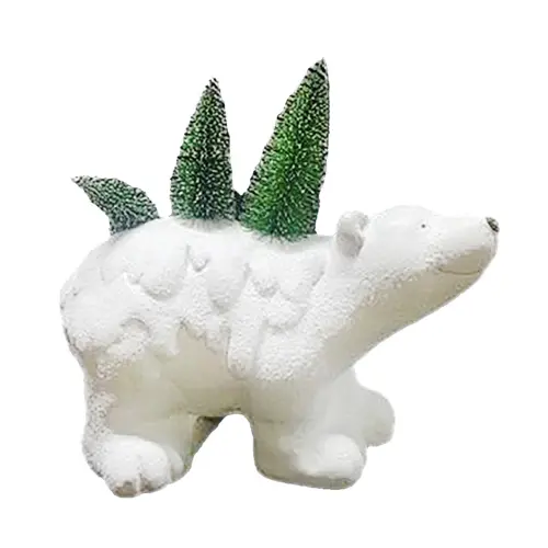 Oso blanco de resina