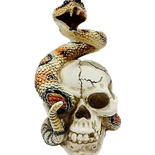 Cráneo con serpiente