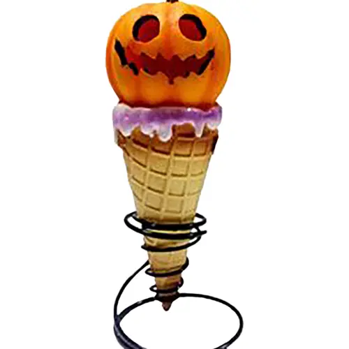 Helado con calabaza sobre