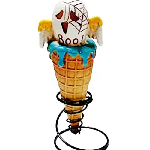 Helado con fantasma sobre