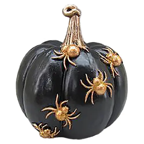 Calabaza de poliresina negra