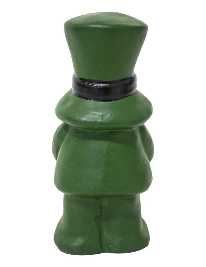 Duende de cerámica de la suerte con trébol de 7x7x15cm - Image 3