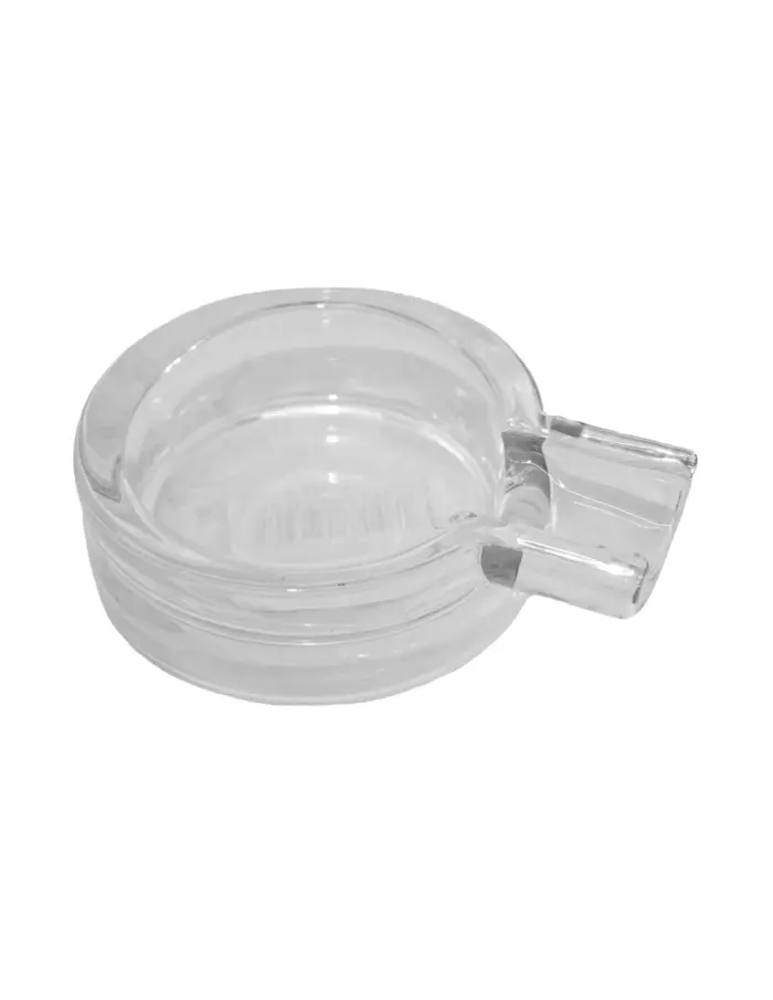 Cenicero individual de cristal redondo transparente - Image 2
