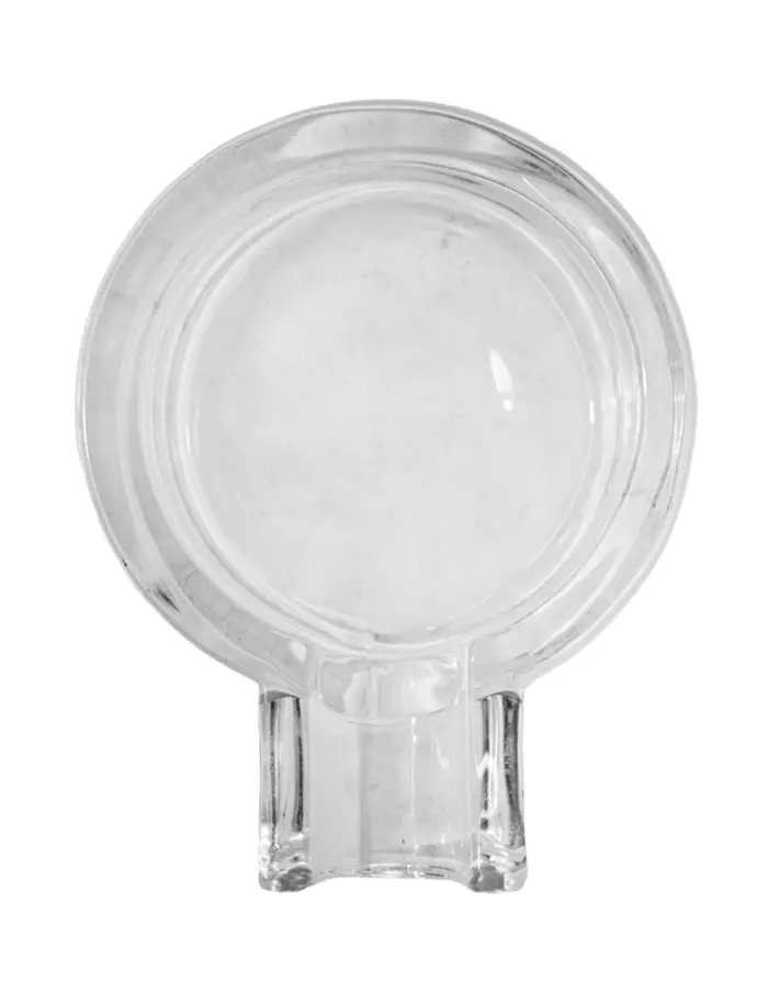 Cenicero individual de cristal redondo transparente - Image 3