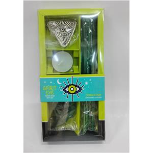 Set de incienso con ojo 30 varas 20 conos 1 vela y 1 soporte con fragancia de paz de 11x23x2.5cm