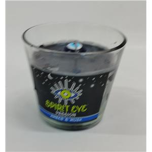 Vela aromatica de vidrio y piedras con cuentas de ojo turco con fragancia de conexión con 150g y 8.5