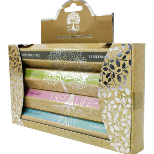 Set de 4 paquetes con 56 varas de varias fragancias de asstd de 17.5x22x3cm