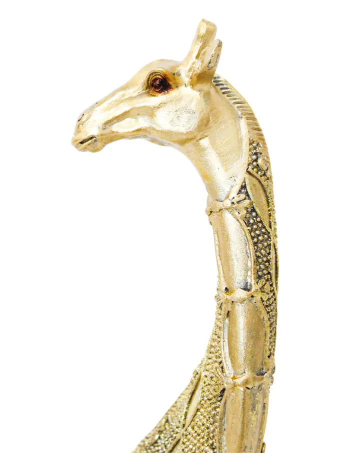 Jirafa de poliresina con brillantes de 12.5x6x36cm - Image 3