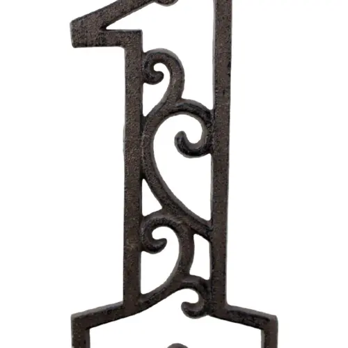 Número 1 decorativo de hierro de 20cm