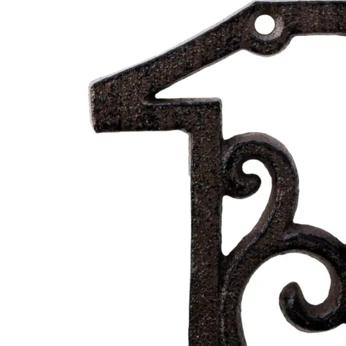 Número 1 decorativo de hierro de 20cm