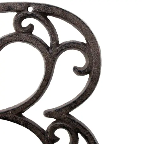 Número 3 decorativo de hierro de 20cm