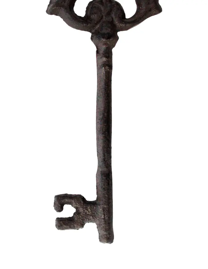 Juego de 3 llaves decorativas de hierro antiguas - Image 3