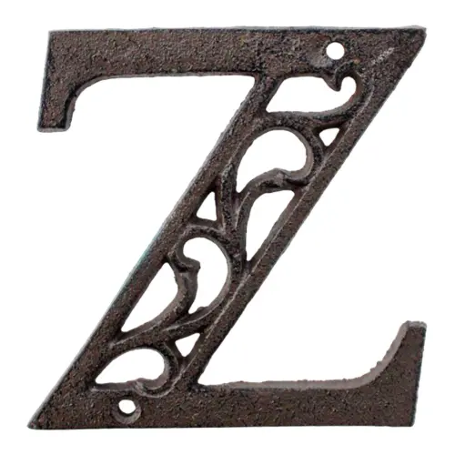 Letra Z de hierro de 20cm