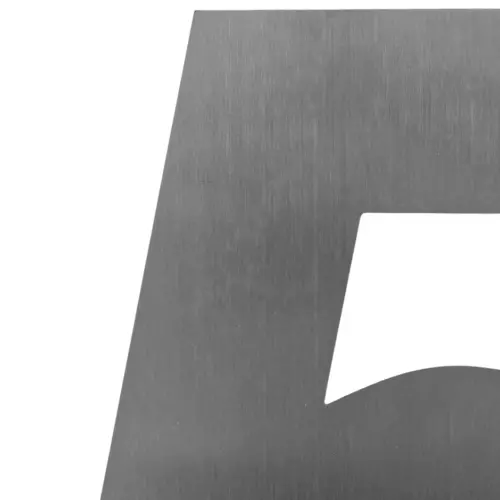 Número 5 decorativo de acero de 15cm