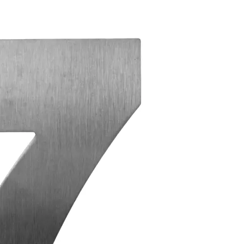 Número 7 decorativo de acero de 15cm
