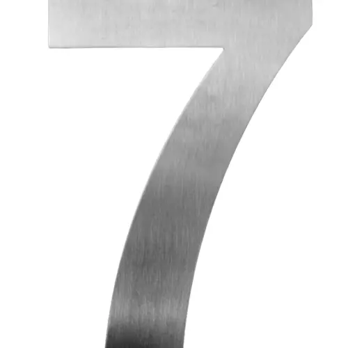 Número 7 decorativo de acero de 25cm