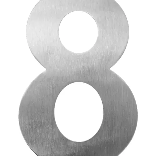 Número 8 decorativo de acero de 25cm