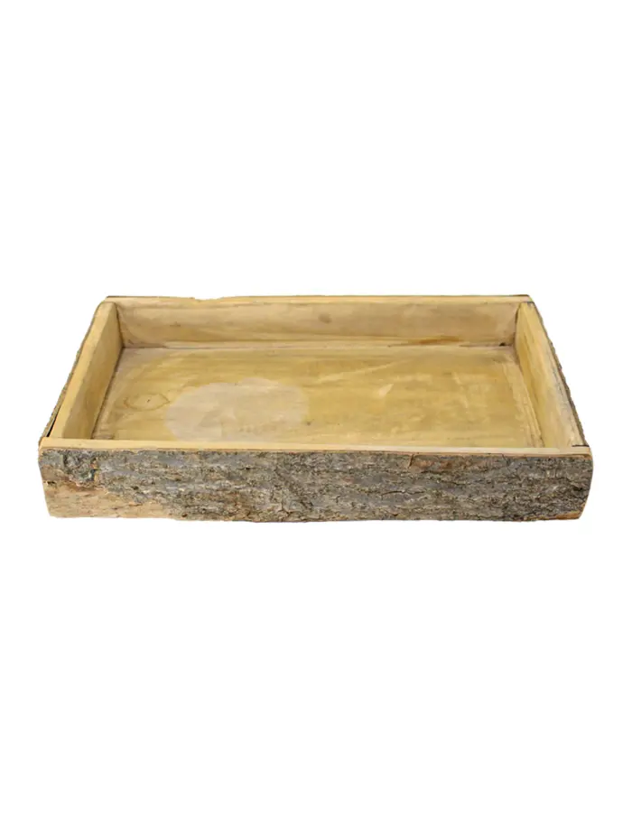 Charola rectangular de madera de 47x32x7cm - Image 2