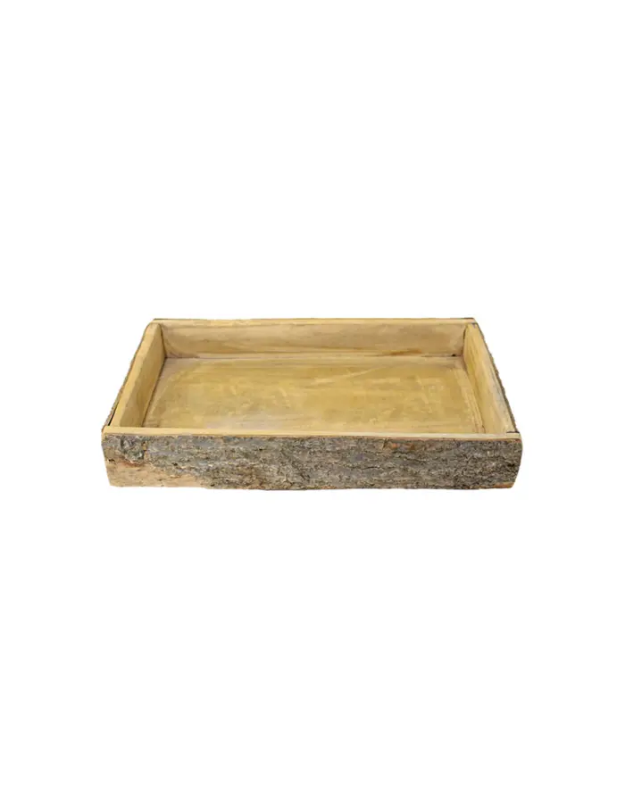 Charola rectangular de madera de 35x20x7cm - Image 2
