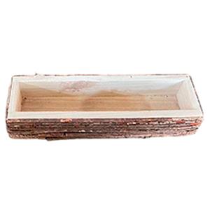 Maceta rectangular de madera de 39×10.5x8cm