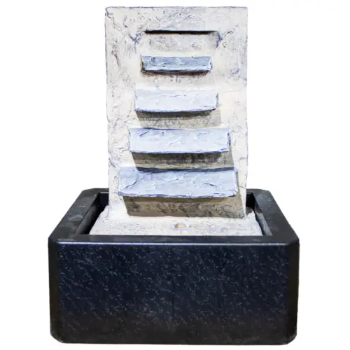 Fuente de poliresina diseño fuente de cascada de 20x18x27cm