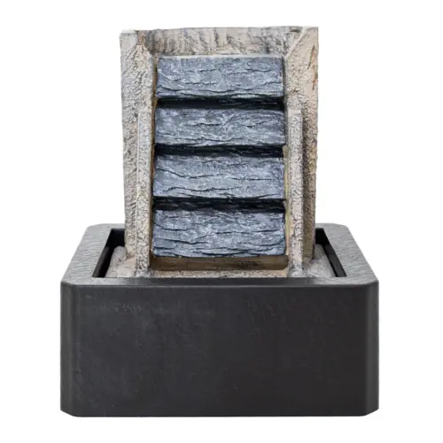 Fuente de poliresina con cascada de 20x18x23.5cm