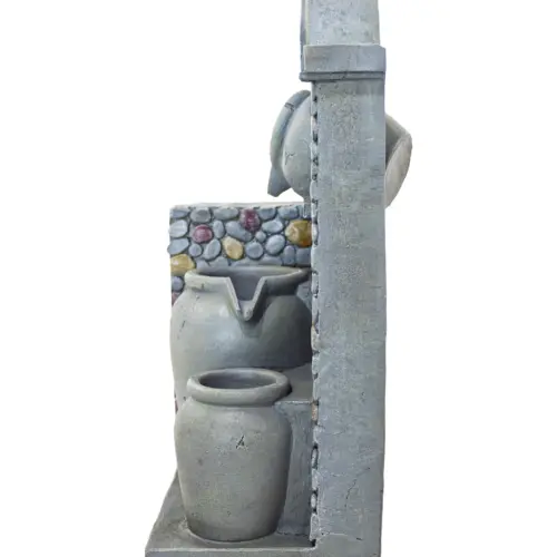 Fuente de poliresina diseño cantaros de 18x23x40cm