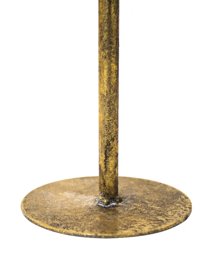 Candelabro de metal dorado - Image 3