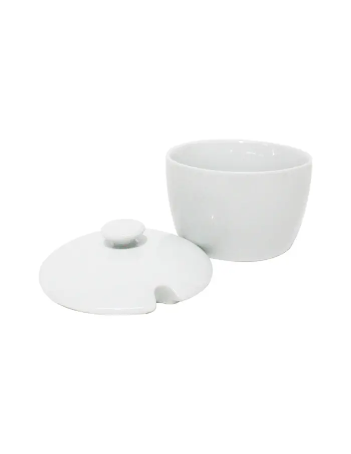 Azucarera de porcelana blanca - Image 2