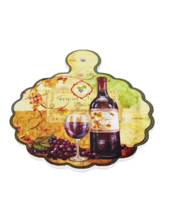 Portacalientes de porcelana estampado uvas de 20x25cm - Image 2