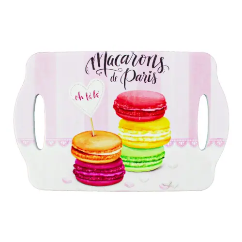 Portacalientes rectangular con diseño de Macarrones de 18x28cm