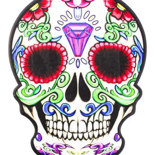 Porta caliente diseño Calavera color blanca con diseño de 15x20cm