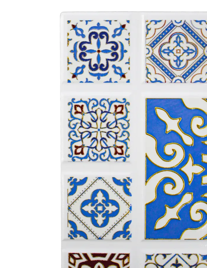 Portacalientes diseño mosaico de colores de 20x20cm - Image 3