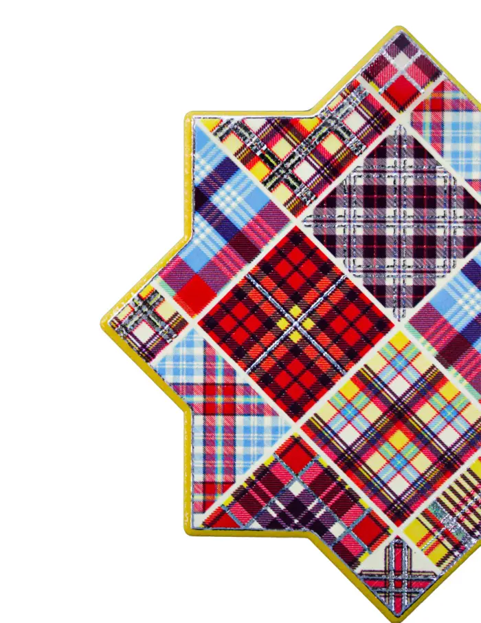 Juego de 6 porta vasos diseño estrellas con cuadros de 10x10cm - Image 2