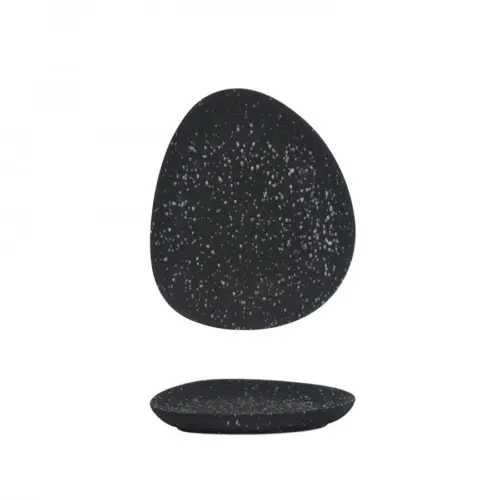 Plato triangular negro