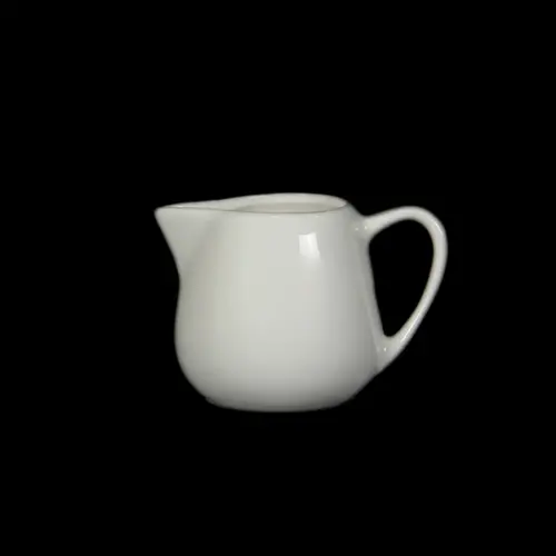 Cremera de porcelana blanca